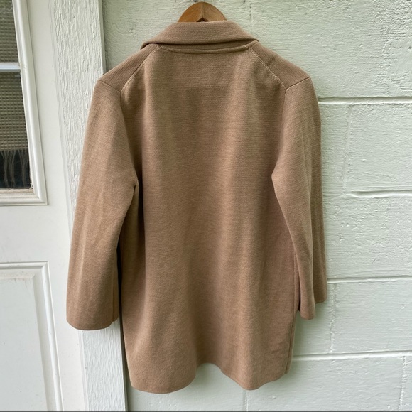 J Crew Sophie Open Front Sweater Blazer Tan Small - Picture 13 of 16
